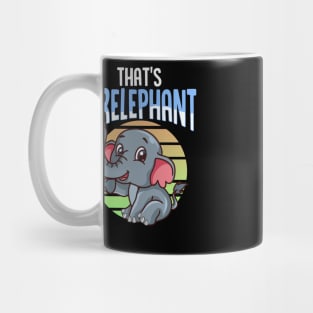 That's Irrelephant Cute & Funny Baby Elephant Pun Mug